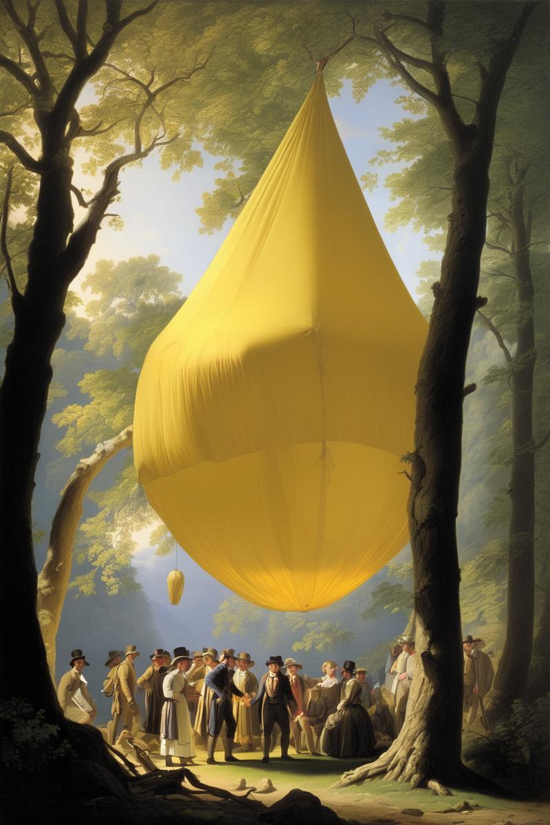 00502-313242390-Joseph Wright Of Derby Style - Early Morning at Cold Spring (1850) by Asher Durand. Inflatable house made out of light yellow fa.png